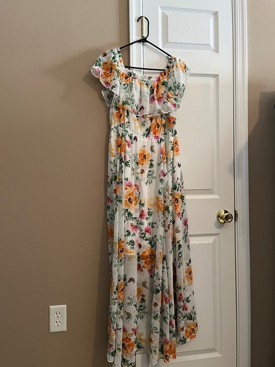 torrid Dresses & Skirts - torrid White Floral Maxi Dress with Yellow & Pink Flowers
